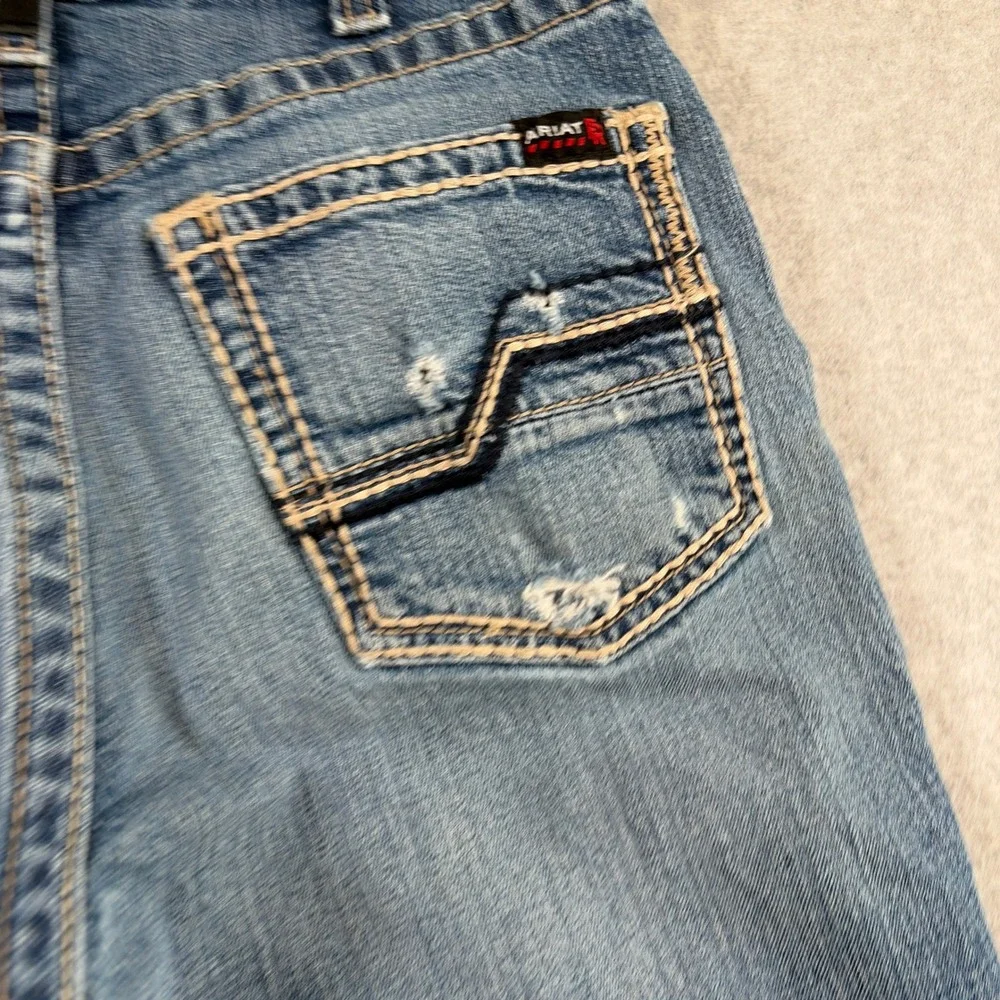 Ariat M5 Straight Leg Jeans Men 32x30 Blue FR Flame Resistant Denim Workwear